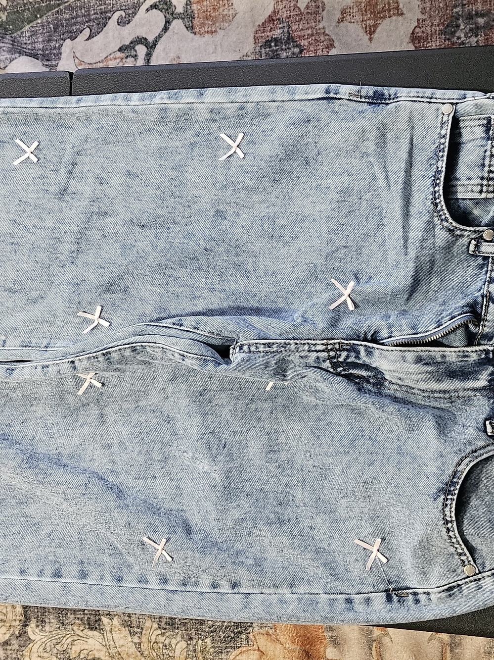 Light Blue Embroidered Women’s Jeans